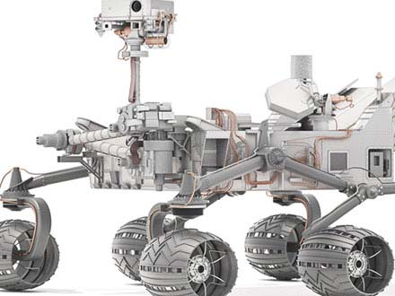 mars curiosity rover renderings 3d model