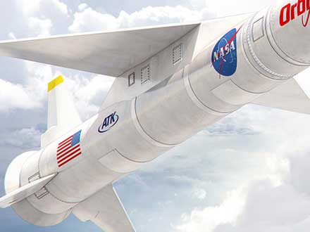 Pegasus XL rocket rendering image
