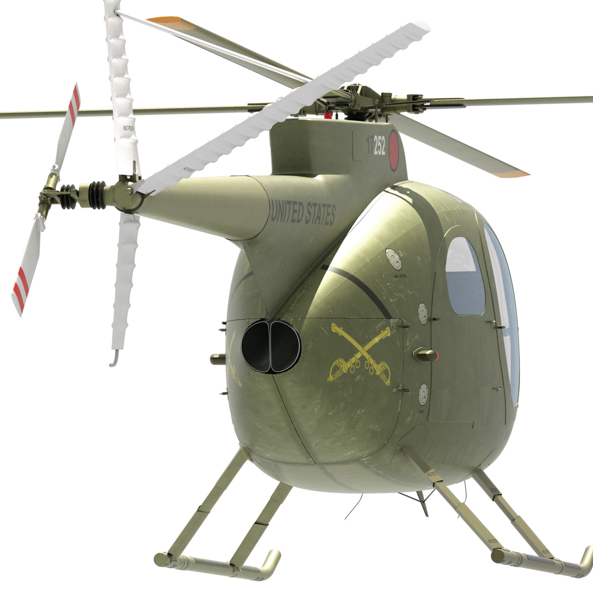 OH-6 MD-500 helicopter 3D model
