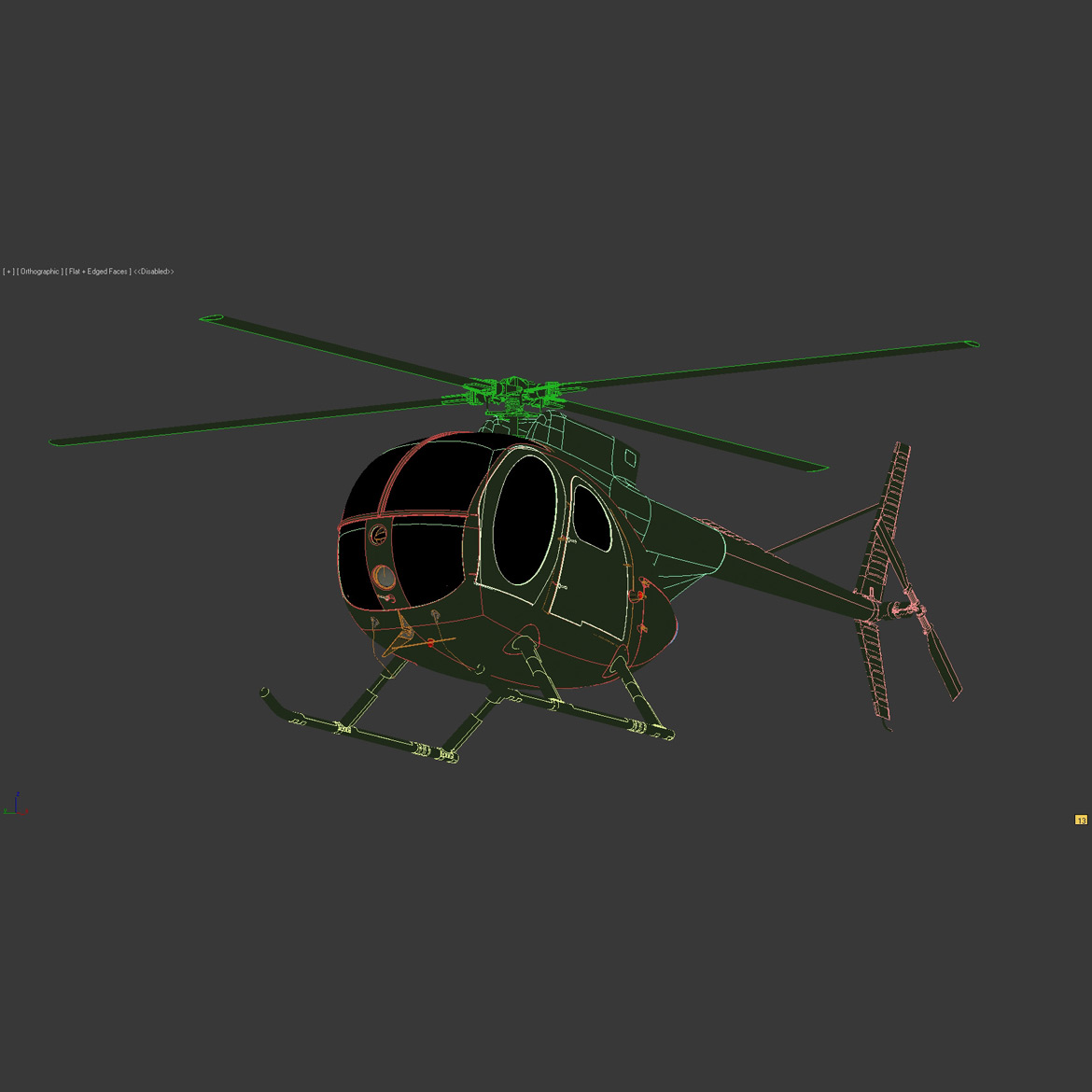 OH-6 MD 500 3D Model