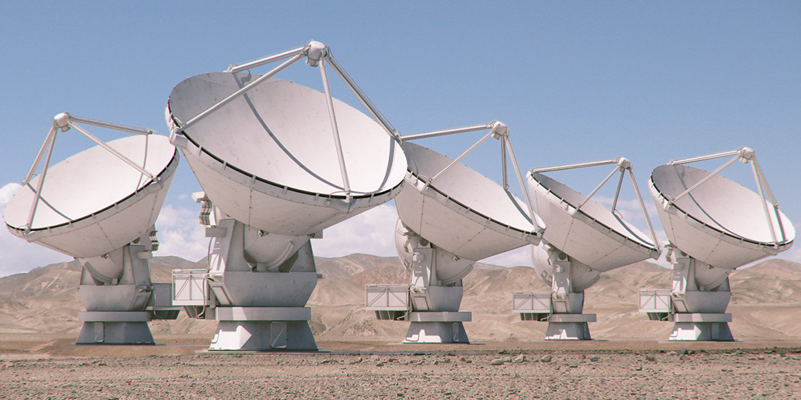 alma space telescope rendering
