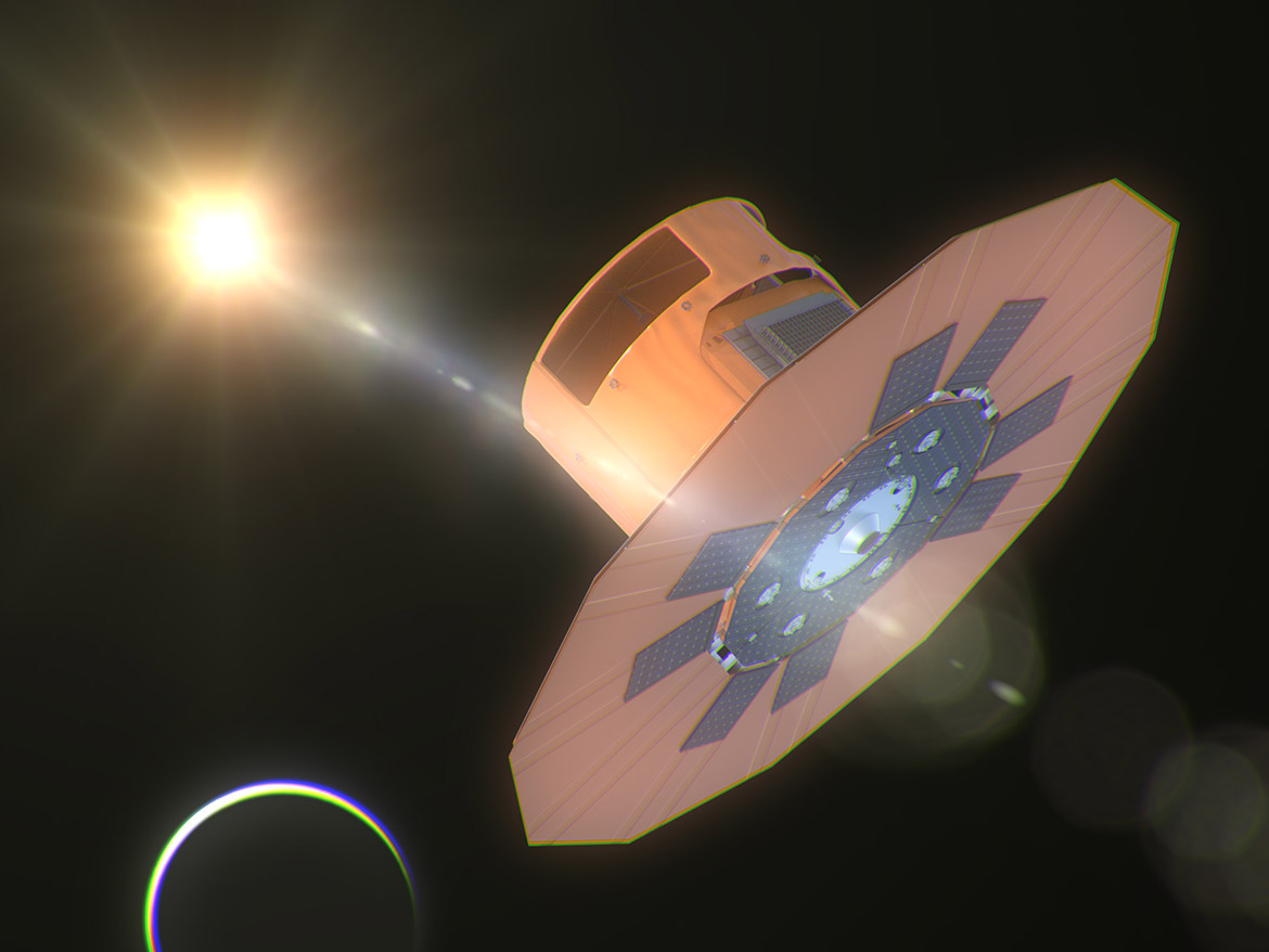 gaia space observatory mission rendering rendering