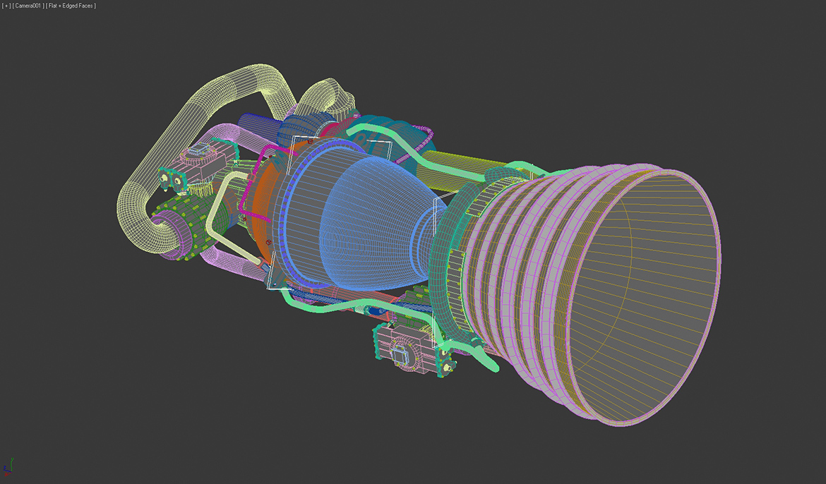 merlin rocket engine tech view