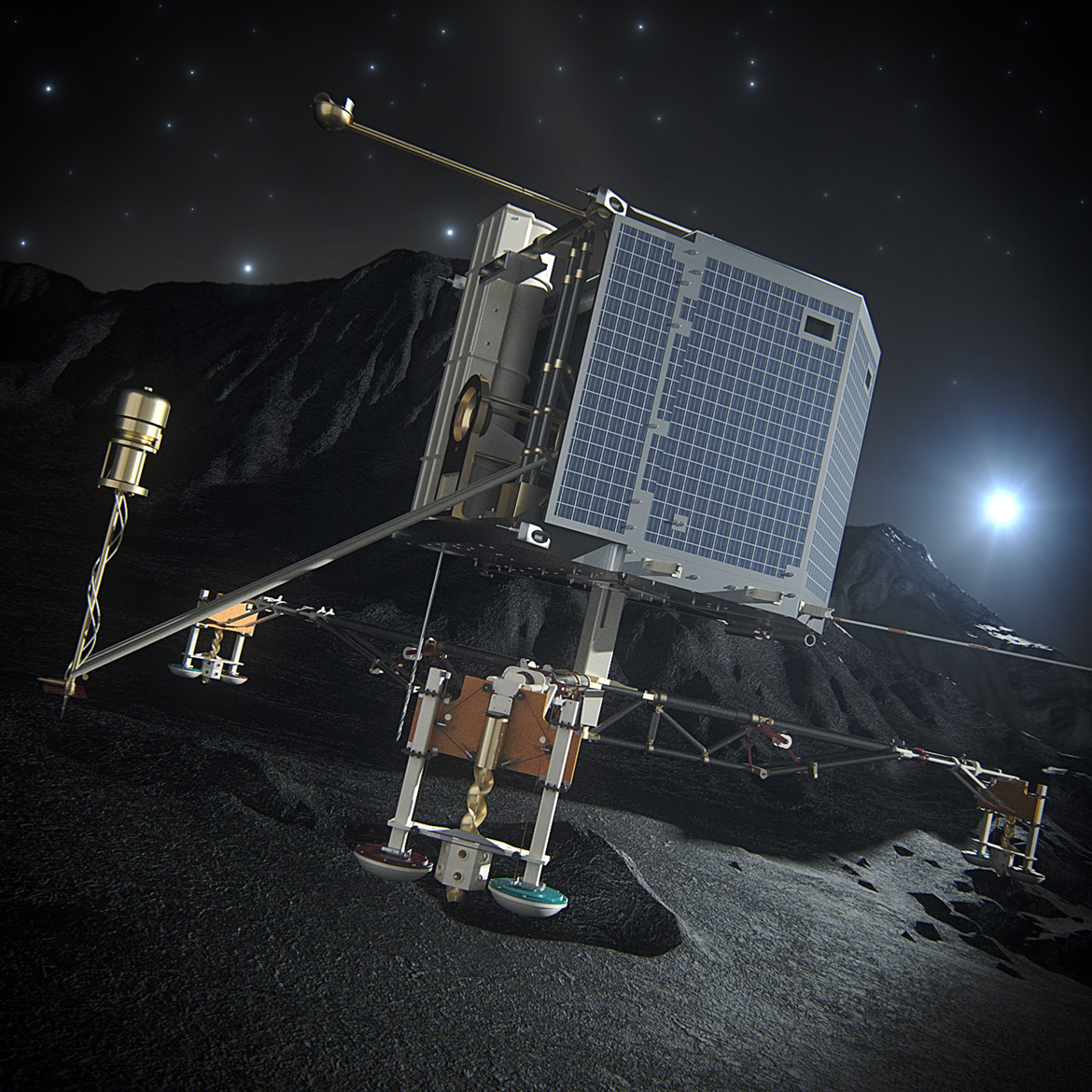 philae lander prior to comet landing