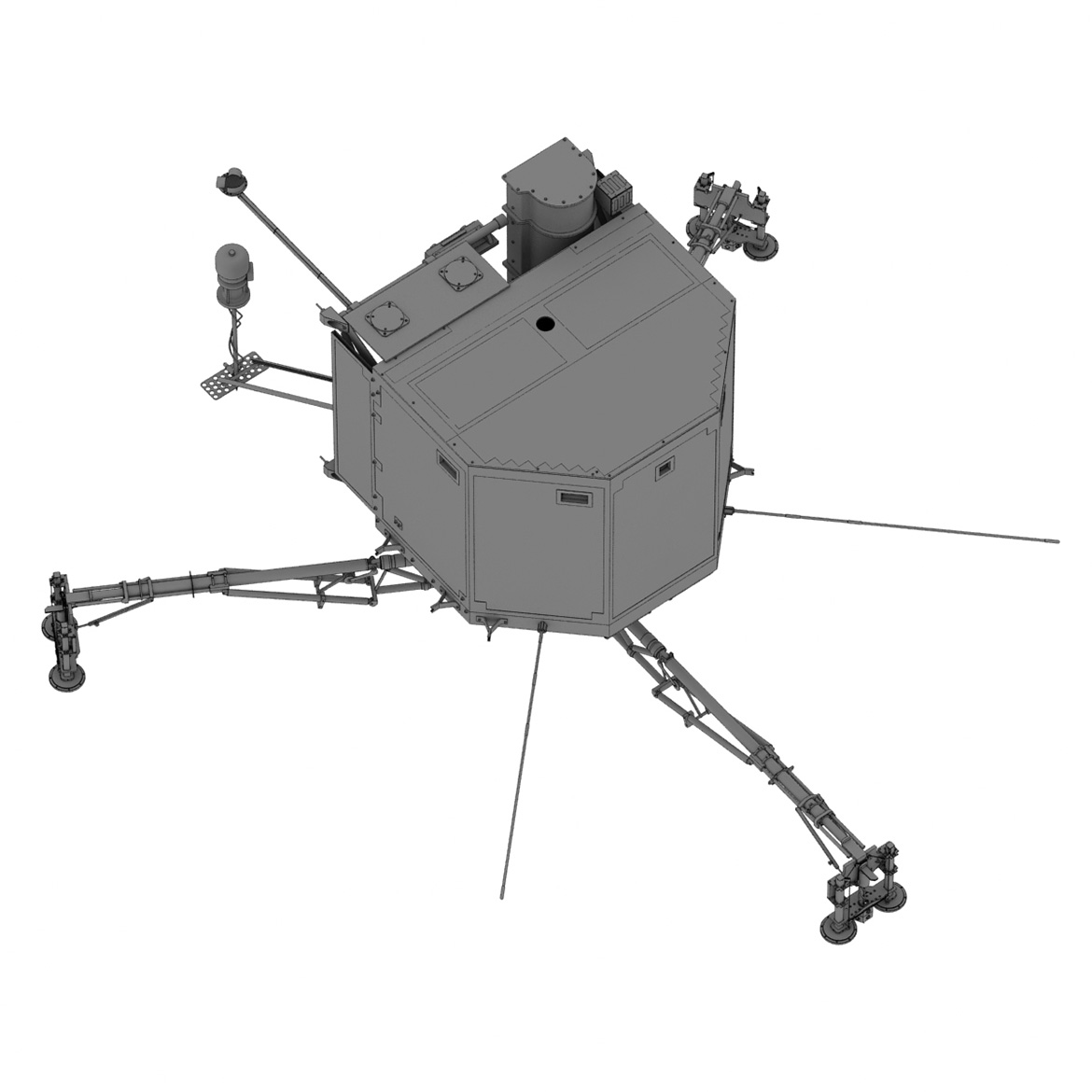 Rosetta Philae lander Sensor Infographic