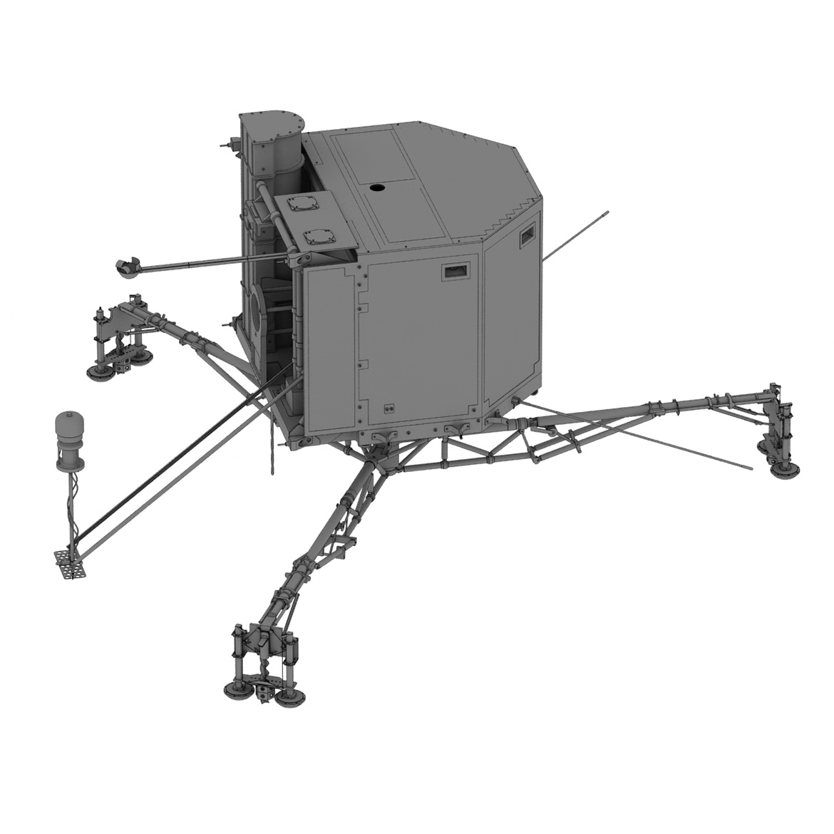 Rosetta Philae lander No color renderings