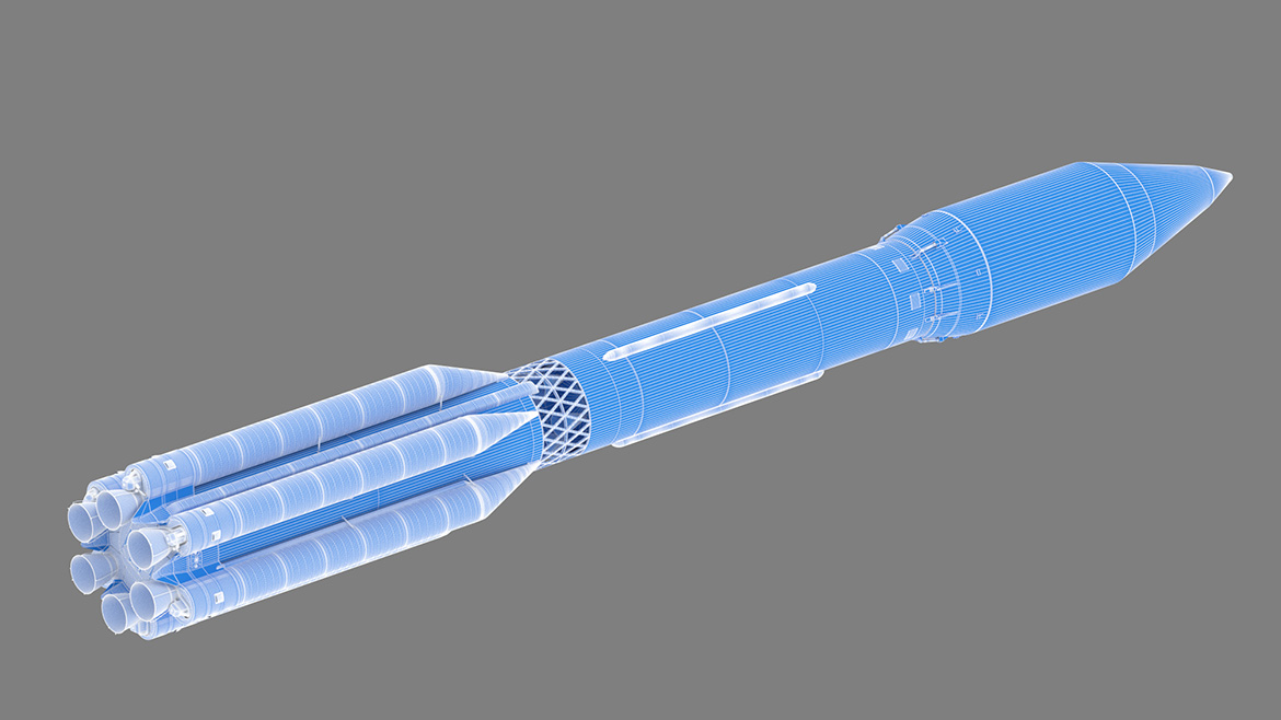 Proton Medium 3d model wireframe